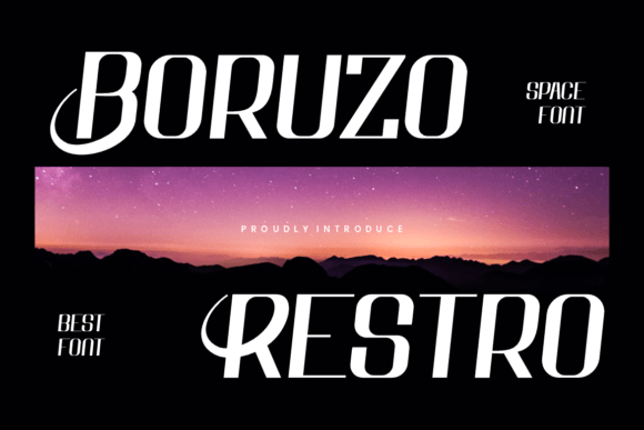 Boruzo Restro: A Cool & Bold Display Font for Modern Projects