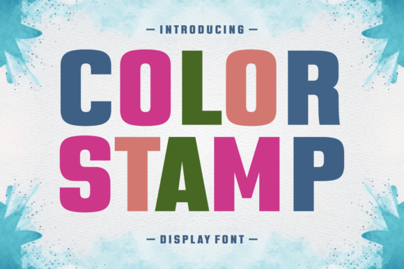 Color Stamp: A Bold Typeface for Impactful Design