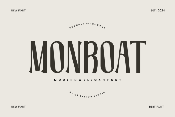 Monroat: A Modern Display Font for Bold Branding