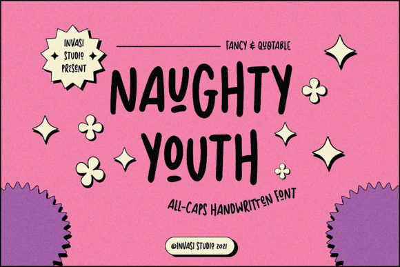 Naughty Youth: A Playful Font for Bold Creators