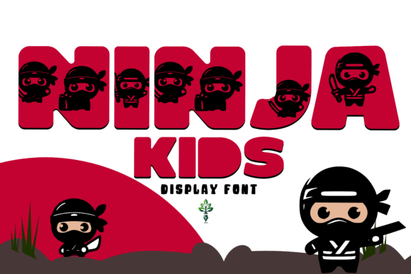 Ninja Kids: A Bold and Whimsical Display Font for Creative Projects