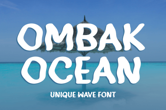 Ombak Ocean: The Display Font with Natural Flow