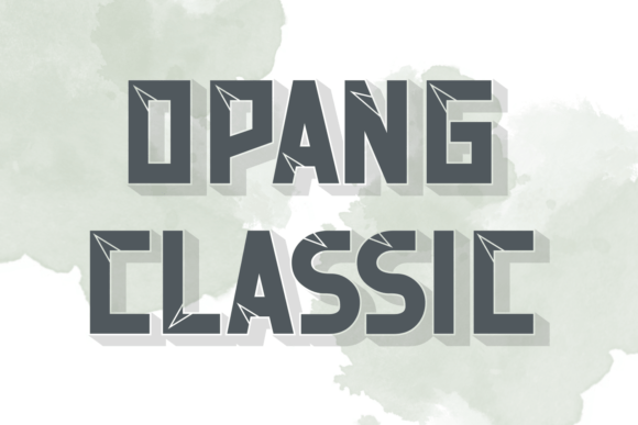 Opang Classic: A Bold Display Font for Timeless Branding