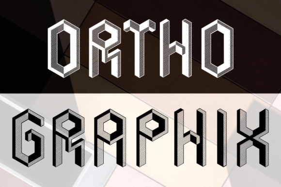 Ortho Graphix: The Bold Display Font for Modern Design
