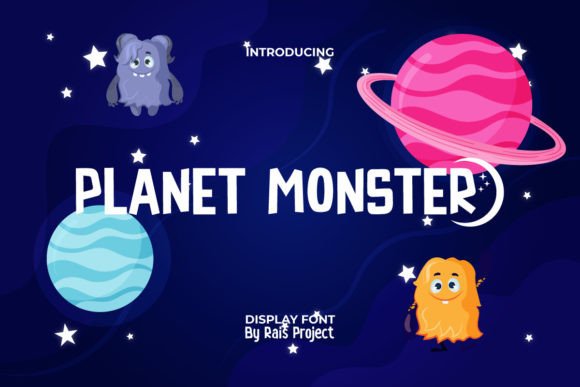 Planet Monster: A Modern Display Font for Bold Branding