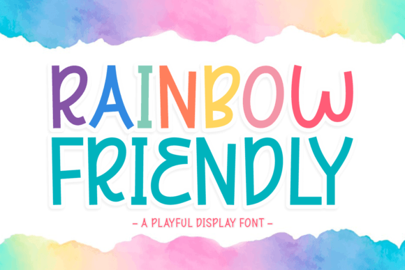 Rainbow Friendly: A Display Font That Radiates Joy