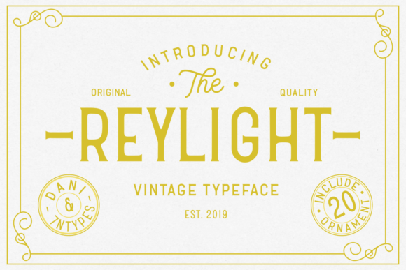 Reylight: The Clean Display Font for Striking Designs