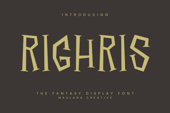 Righris: A Bold Display Font for Modern Creators