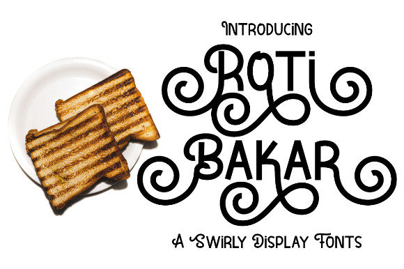 Roti Bakar: A Whimsical Display Font for Creative Projects