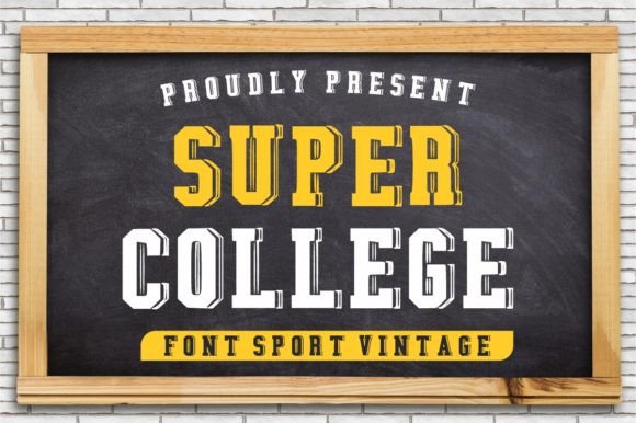 Super College: Capturing Athletic Spirit in Typography