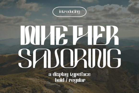 Whether Savoring: A Font That Whispers Luxury